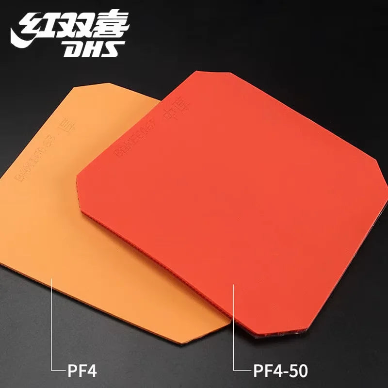 DHS PF4 PF4-50 Table Tennis Rubber Ping Pong Rubber with Sponge for Training