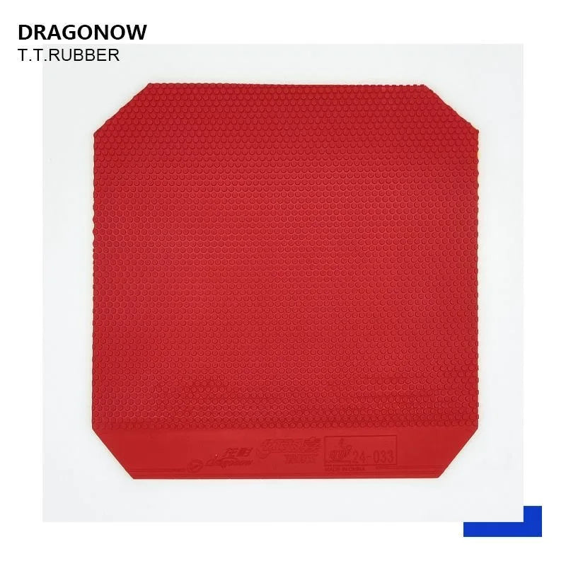 DHS Dragonow Table Tennis Rubber Short Pips-Out Ping Pong Rubber with Sponge for Quick Attack