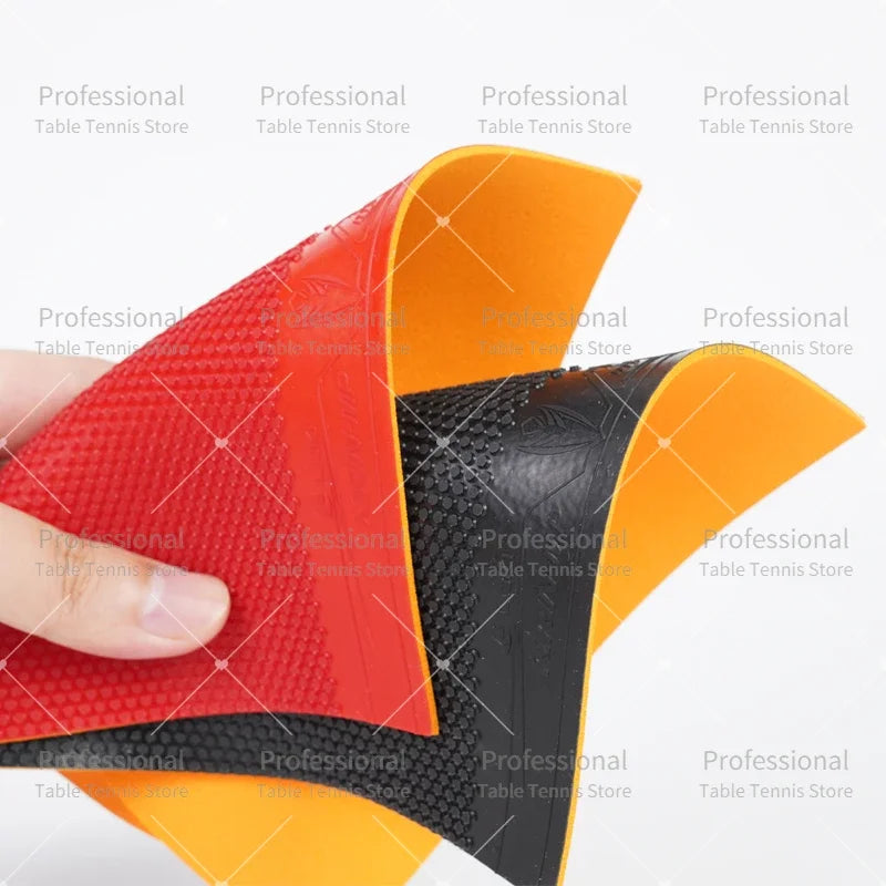 LOKI KIRIN Pimples-Out Table Tennis Rubber SP/MP/LP Pips Out Ping Pong Rubber Sheet with Pre-tuned Sponge Long Pimples Rubber