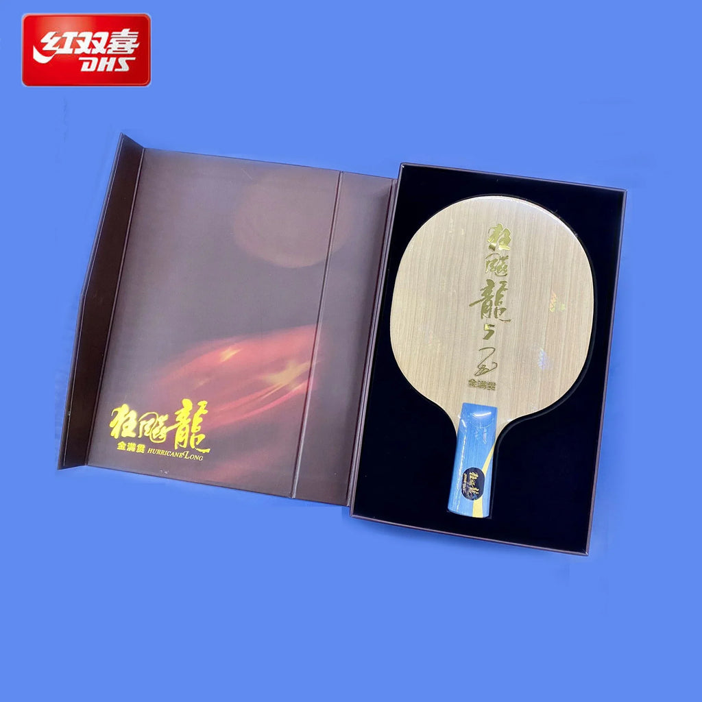 DHS Hurricane Long 5 Golden Slam Table Tennis Blade Gold Special Version Ma Long Ping Pong Paddle