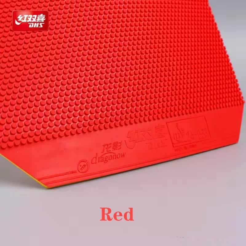 DHS Dragonow Table Tennis Rubber Short Pips-Out Ping Pong Rubber with Sponge for Quick Attack