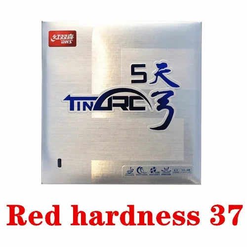 DHS TinArc 5 Table Tennis Rubber Pips-In Ping Pong Rubber with Sponge for Quick Attack