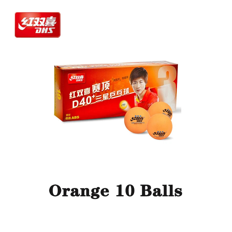 DHS D40+ 3-Star Table Tennis Balls Seamed ABS Plastic Ping Pong Balls