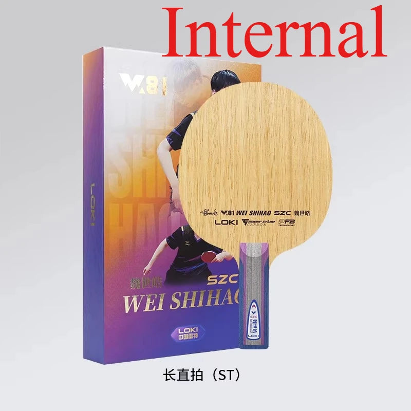 LOKI W81 Wei Shihao Series Table Tennis Blade 5 Wood 2 Carbon Inner or Outer Fiber Ping Pong Paddle