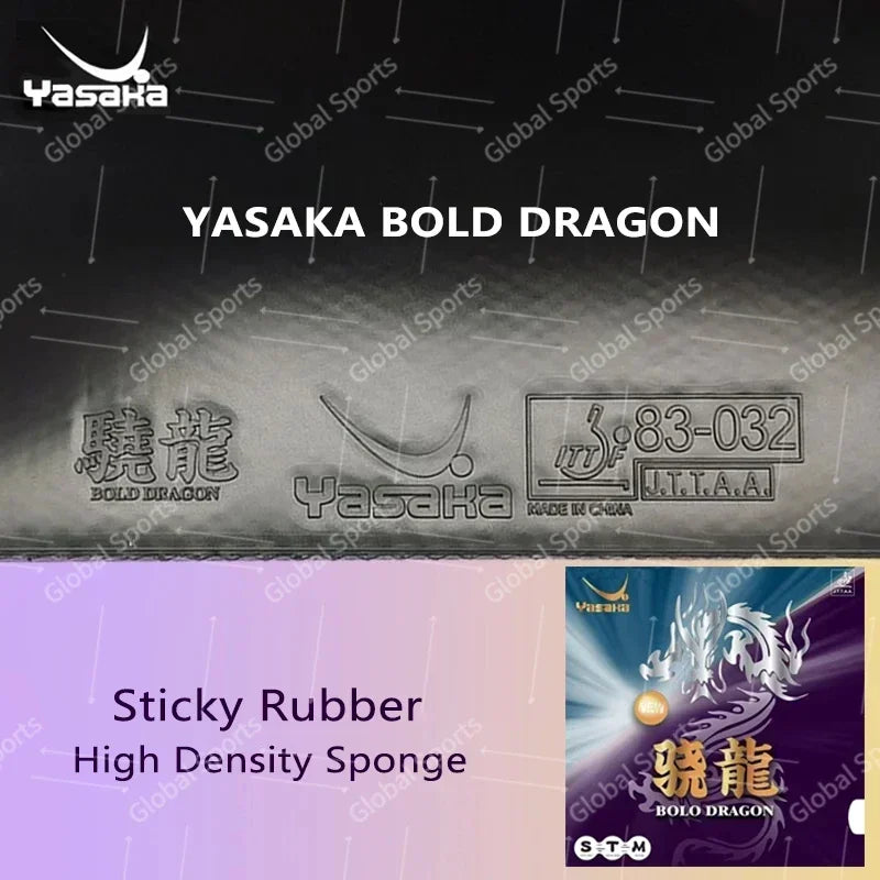 YASAKA BOLD DRAGON Tischtennisbelag Klebrige Noppen innen 2,1mm Schwamm Tischtennisbelag