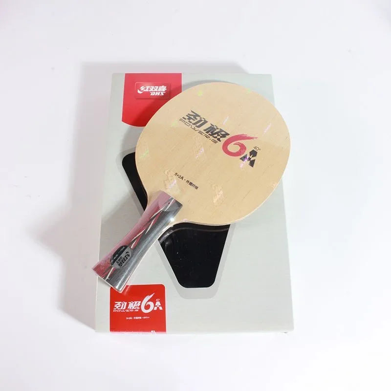 DHS Power-G PG5X PG6A Table Tennis Blade 5 Wood 2 Carbon Fiber Ping Pong Paddle with Box