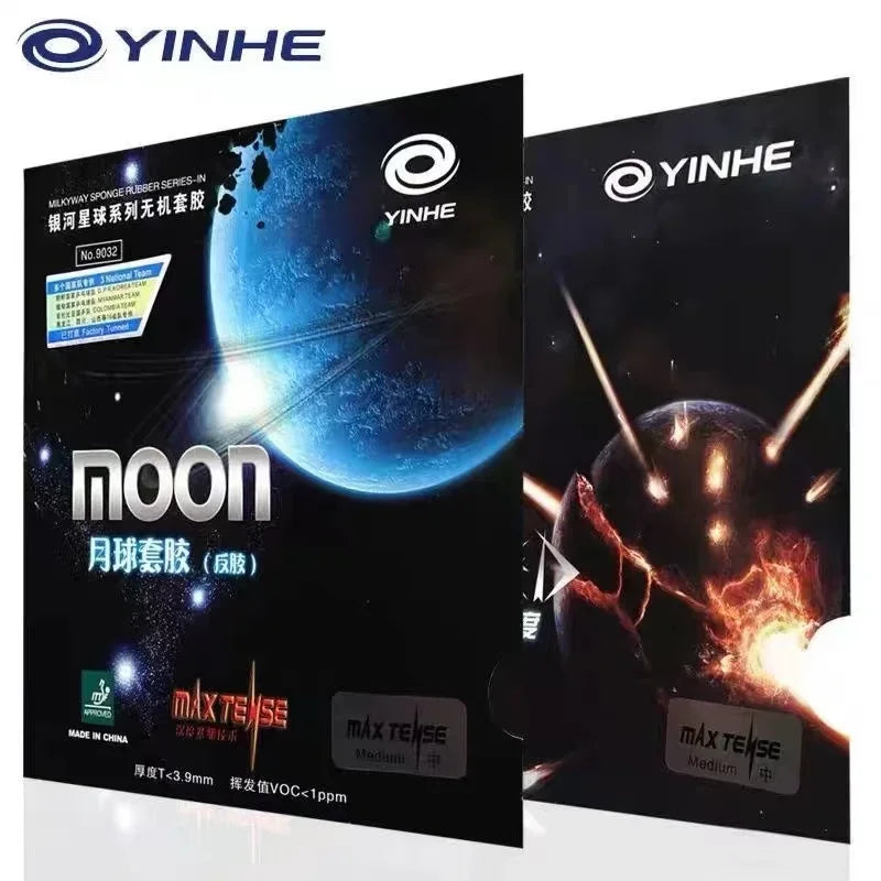 YINHE Galaxy Moon Max Tense Table Tennis Rubber Factory-Tuned Pips-In Ping Pong Rubber with Sponge