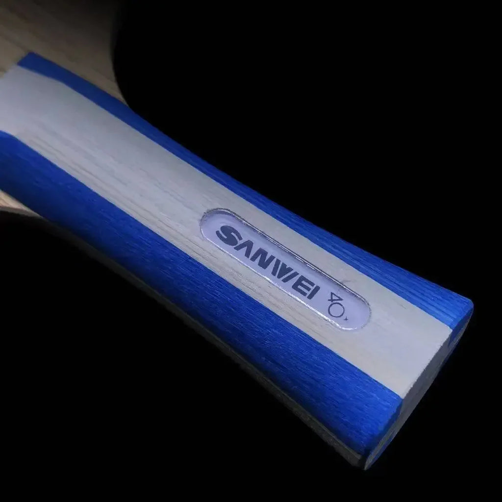 SANWEI CC Table Tennis Blade 5 Wood 2 Carbon Offensive Ping Pong Paddle for Training