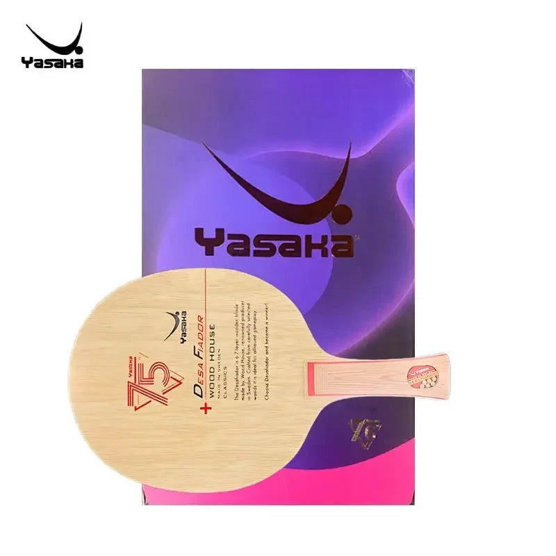 YASAKA 75th Anniversary Challenger Table Tennis Blade 7-Ply All Wood Ping Pong Paddle with Box
