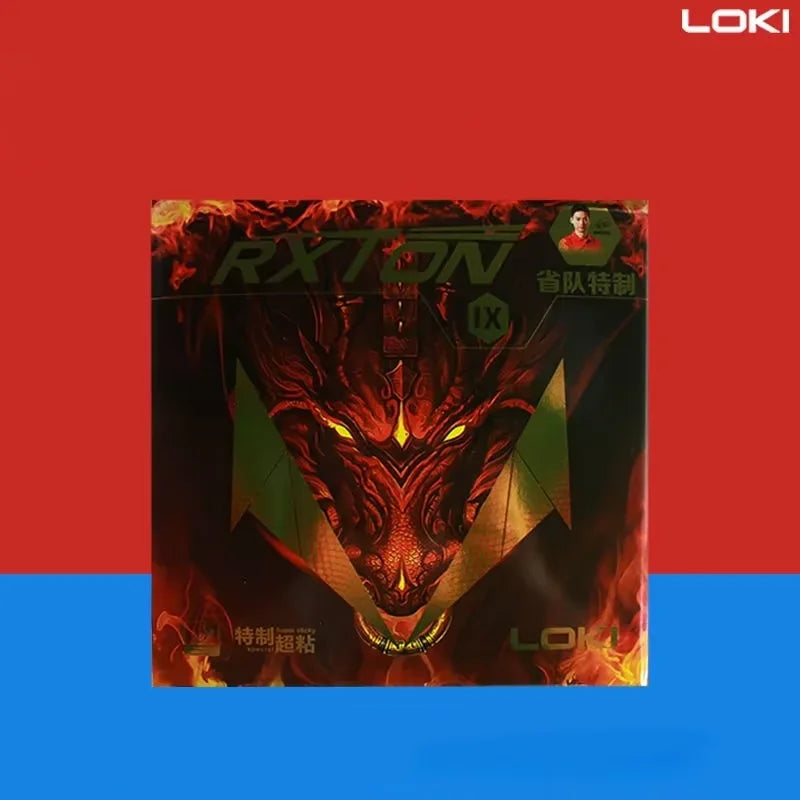 LOKI RXTON 9 Provincial Table Tennis Rubber Tacky Pips-In Ping Pong Rubber with Energy Sponge