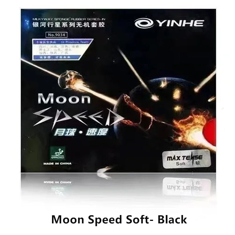 YINHE Galaxy Moon Max Tense Table Tennis Rubber Factory-Tuned Pips-In Ping Pong Rubber with Sponge