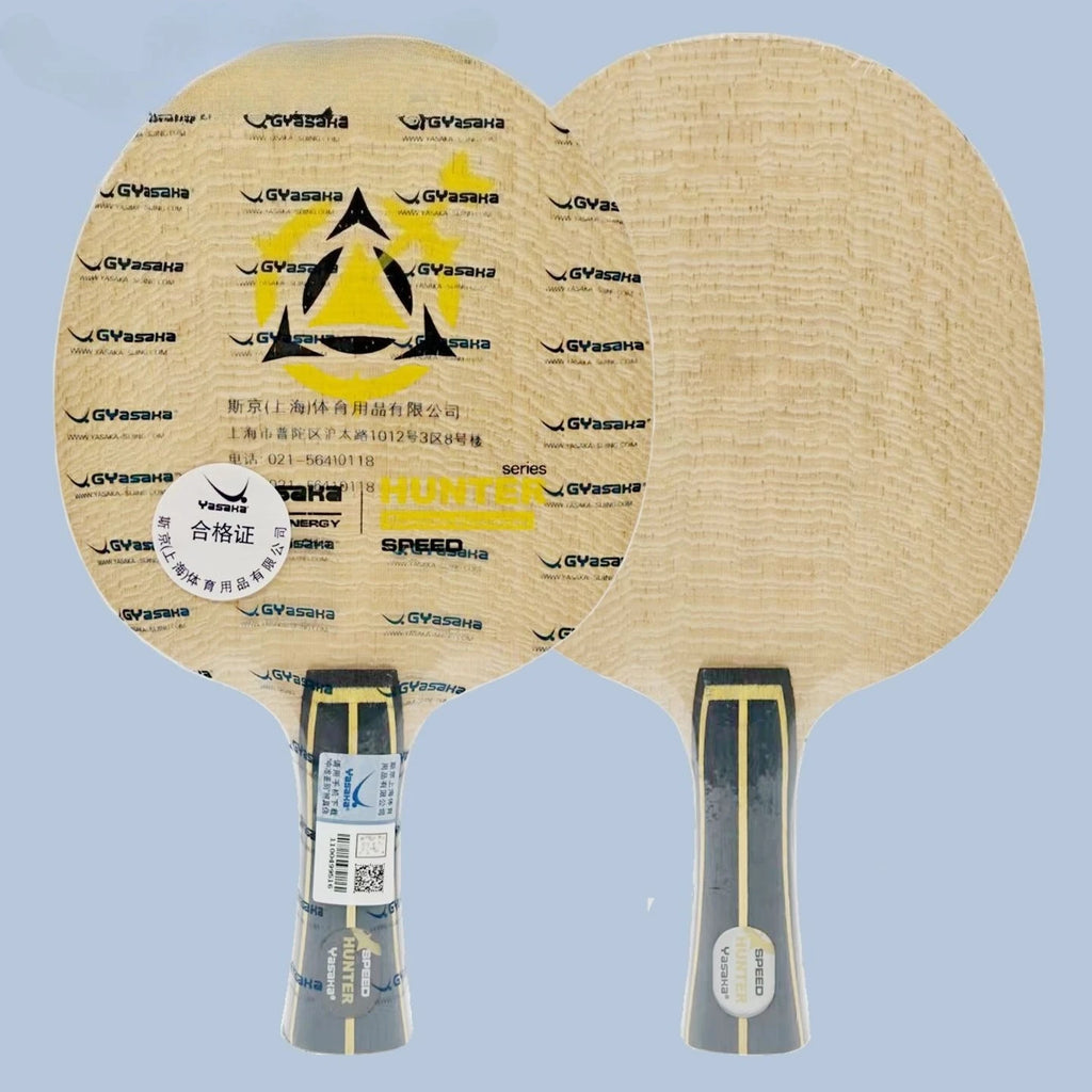 YASAKA Hunter Table Tennis Blade Speed or Power Carbon Fiber Ping Pong Paddle FL CS