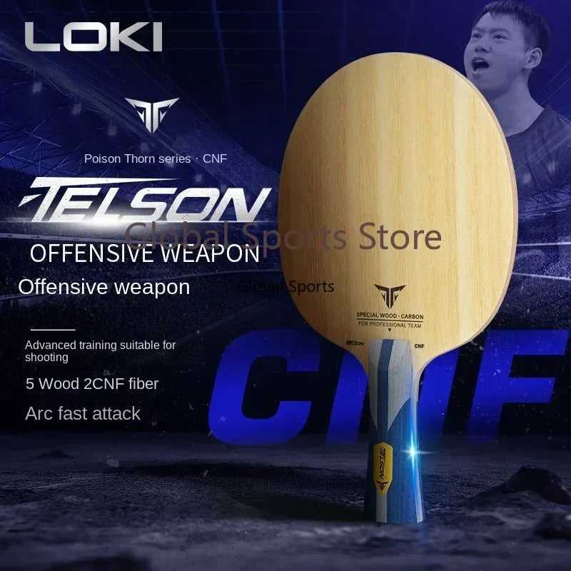 LOKI Stinger CNF Table Tennis Blade 5 Wood 2 Outer Carbon Fiber Ping Pong Paddle