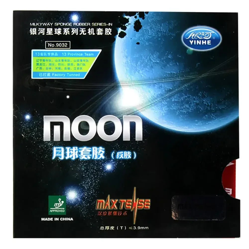 YINHE Galaxy Moon Max Tense Table Tennis Rubber Factory-Tuned Pips-In Ping Pong Rubber with Sponge