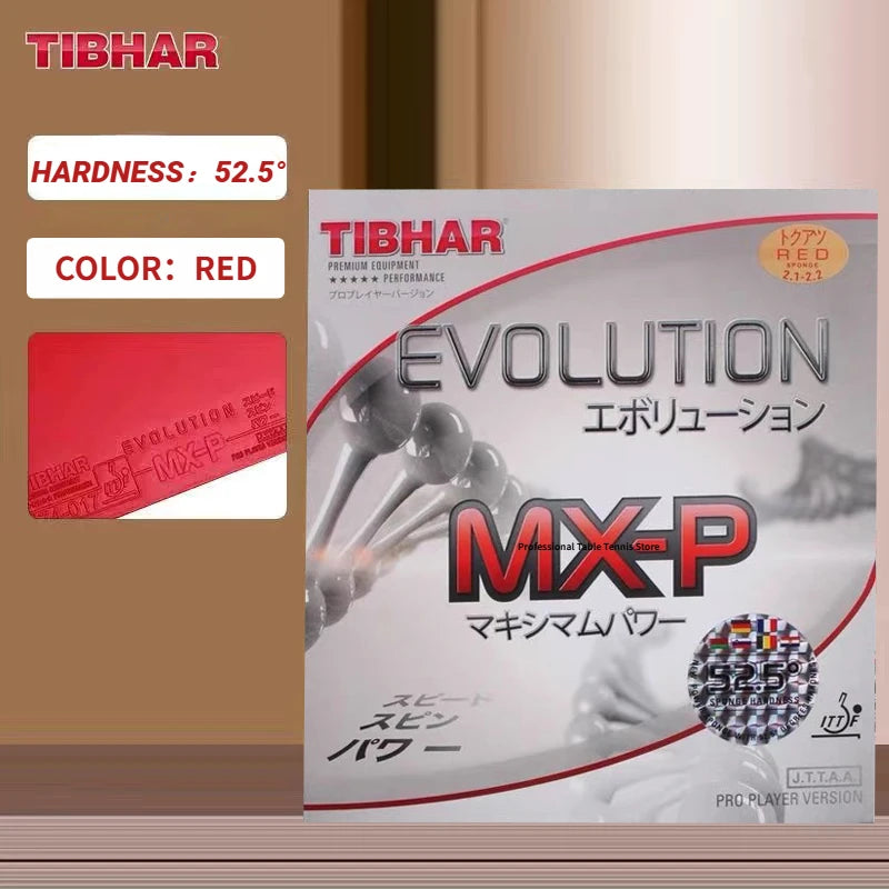 Original TIBHAR Evolution MX-P Table Tennis Rubber 50°-52.5° Professional Ping Pong Rubber Sheet Made in Germany Non-sticky