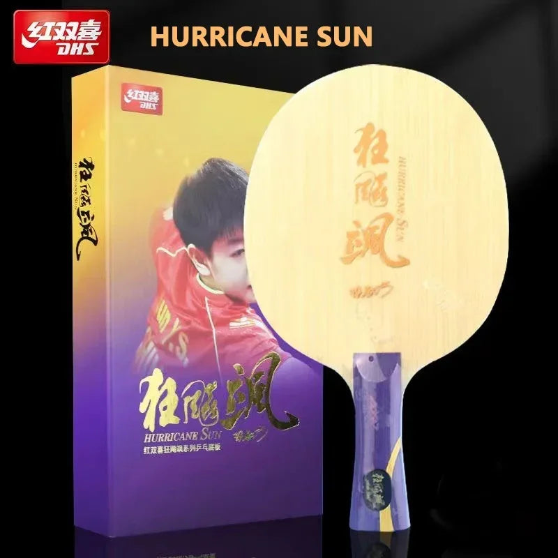 Original DHS Hurricane Sa Table Tennis Blade 5 Wood 2 AC OFF++ PingPong Blade of Sun Yingsha World Champion with Original Box