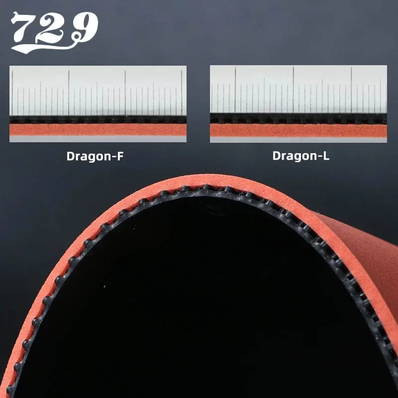 729 Friendship Pro Dragon F and L Table Tennis Rubber 50th Anniversary Ping Pong Rubber