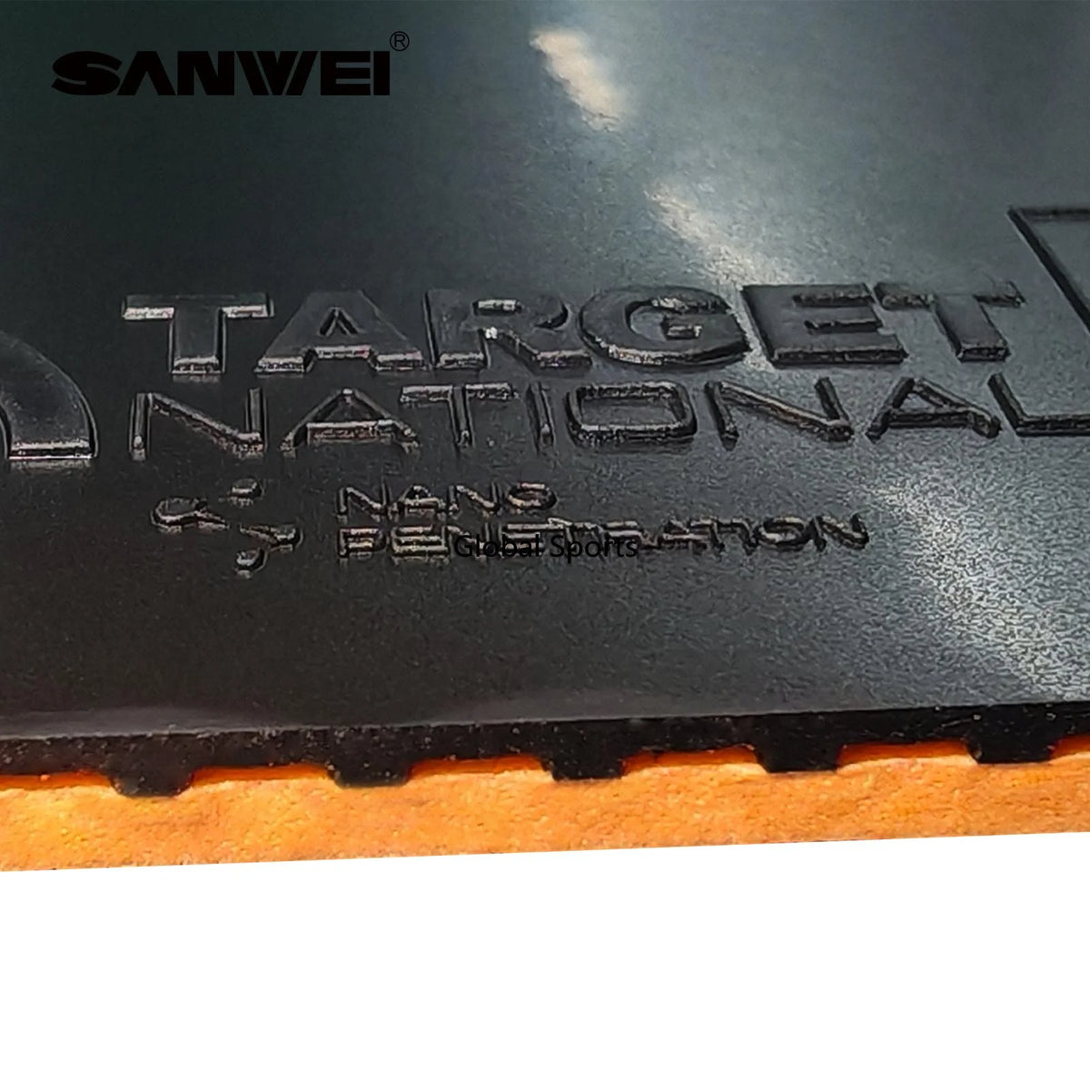 SANWEI National Target 3 Flash Table Tennis Rubber Tacky Inverted Ping Pong Rubber with Sponge