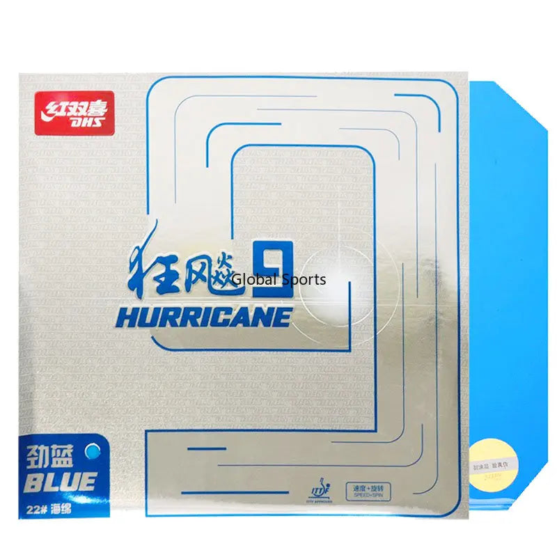 DHS Hurricane 9 Colorful Table Tennis Rubber Tacky Elastic Sponge Ping Pong Rubber Blue Pink Green Violet