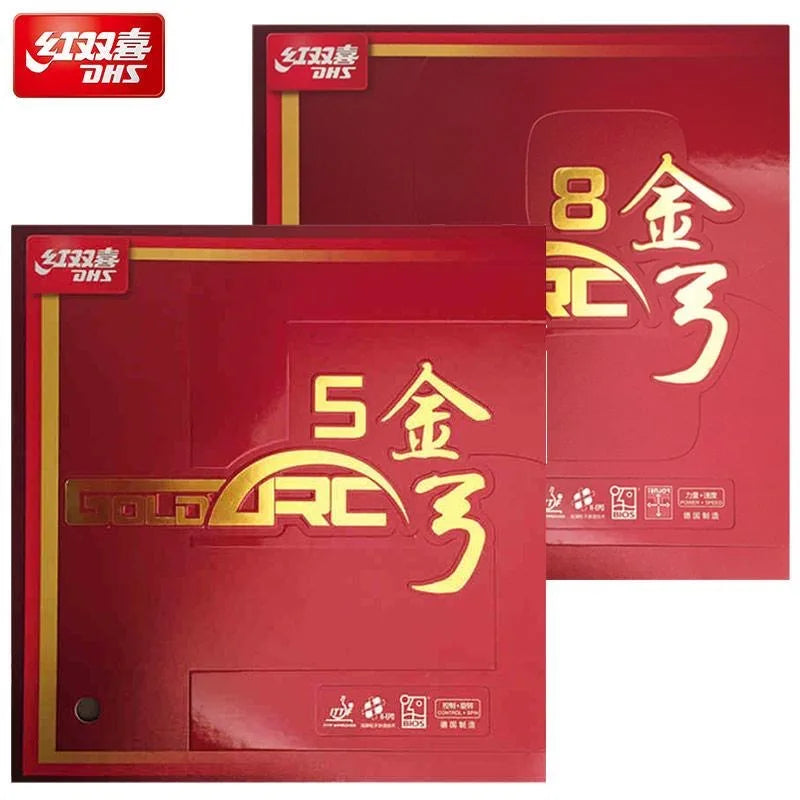 DHS Gold Arc 5 GA5 Table Tennis Rubber Ping Pong Rubber with Sponge Made in Germany