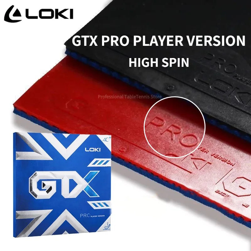 Original LOKI GTX Professional Sticky Table Tennis Rubber Strong Spin High Elastic Blue Sponge Pips in Ping pong Rubber