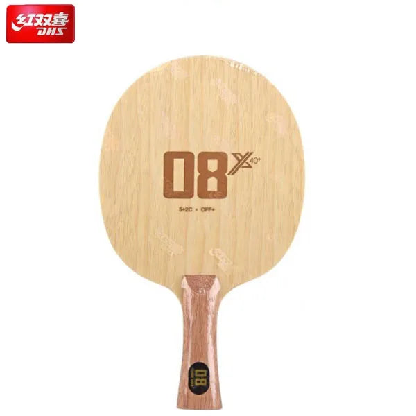 DHS 08X Table Tennis Blade 5 Wood 2 Carbon Fiber Defensive Ping Pong Paddle for Choppers with Box
