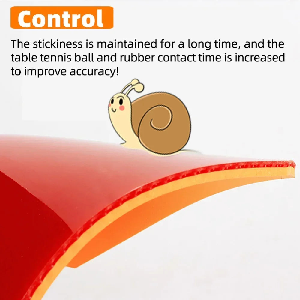 DHS Hurricane 3 Tischtennisbelag klebrige Noppen innen Tischtennis Schwamm für Spin und Kontrolle