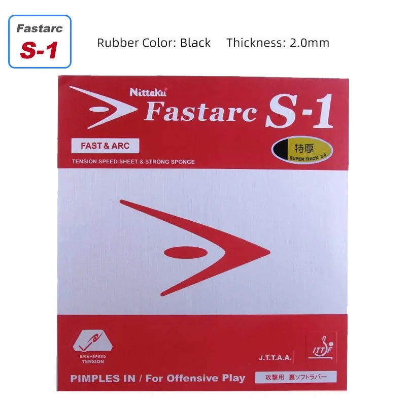 Nittaku Fastarc G1 C1 P1 S1 Table Tennis Rubber Non-Tacky Ping Pong Rubber Sheet