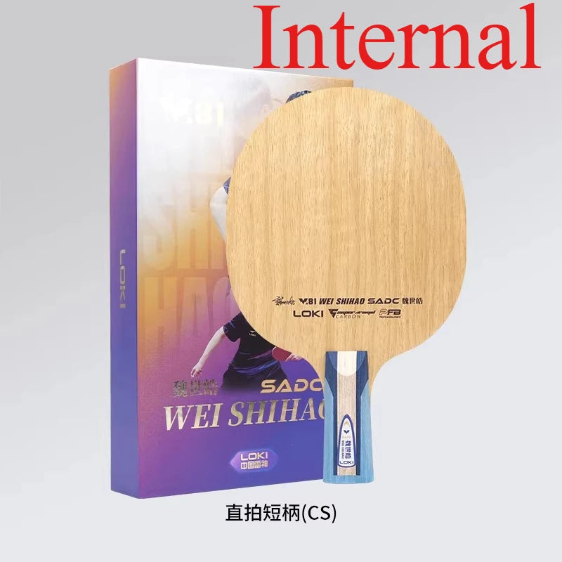 LOKI W81 Wei Shihao Series Table Tennis Blade 5 Wood 2 Carbon Inner or Outer Fiber Ping Pong Paddle