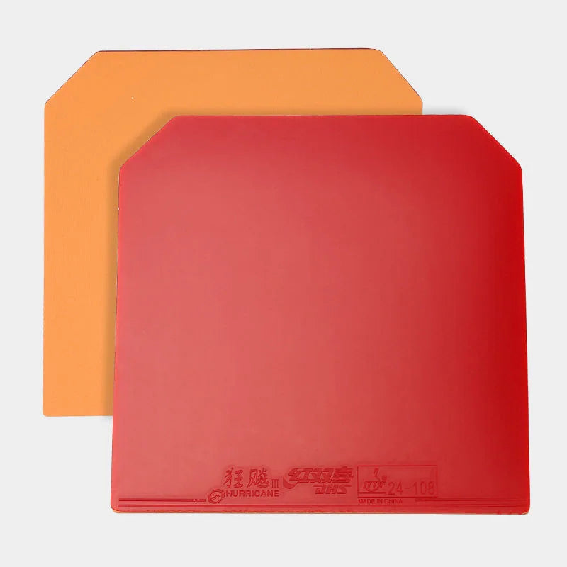 DHS Hurricane 3 Provincial Table Tennis Rubber Orange Sponge Pips-In Ping Pong Rubber
