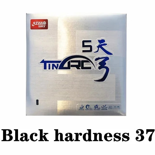 DHS TinArc 5 Table Tennis Rubber Pips-In Ping Pong Rubber with Sponge for Quick Attack