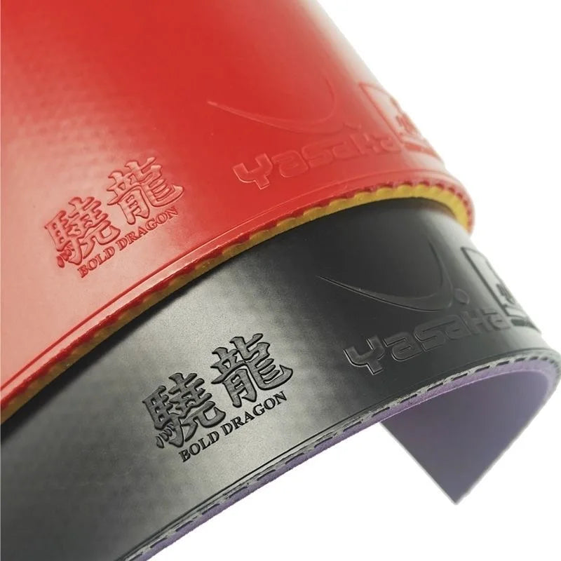 YASAKA BOLD DRAGON Spezial-Tischtennisbelag Klebrige Noppen innen MAX Weicher Schwamm Rot oder Schwarz