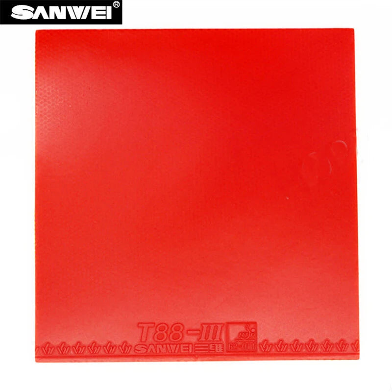 SANWEI T88-III T88-3 Tischtennisbelag Halbklebrig Noppen innen Tischtennis-Gummi mit Schwamm für Loop-Spiel