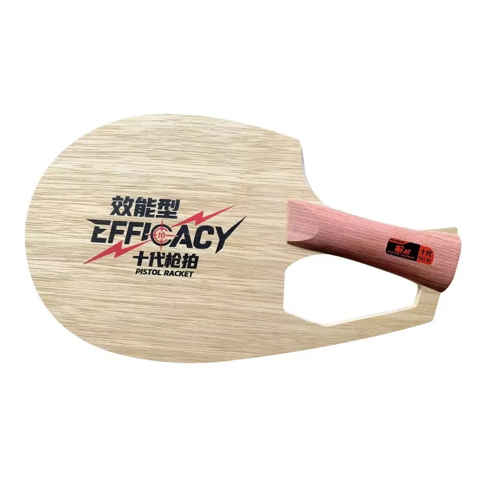 SANWEI 10th Gen Pistol Table Tennis Blade QS1 QS2 All Wood Ping Pong Paddle for Fast Attack and Control