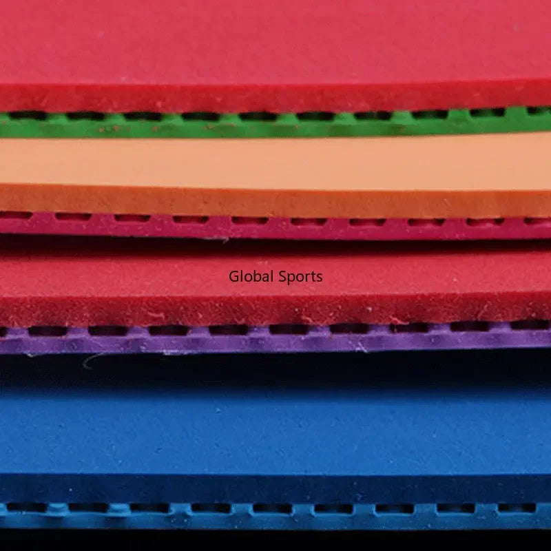 DHS Hurricane 9 Bunter Tischtennisbelag Klebriger Elastischer Schwamm Ping Pong Belag Blau Pink Grün Violett