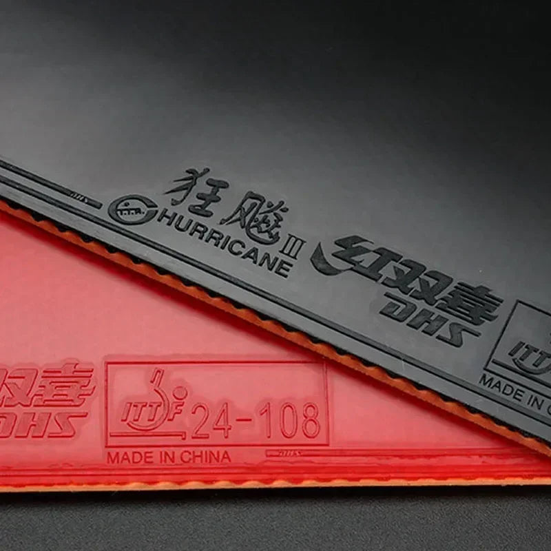 DHS Hurricane 3 NEO Provincial Table Tennis Rubber Tacky Ping Pong Rubber with Sponge