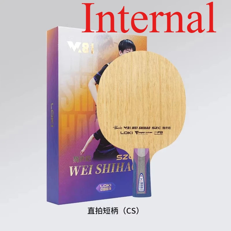 LOKI W81 Wei Shihao Series Table Tennis Blade 5 Wood 2 Carbon Inner or Outer Fiber Ping Pong Paddle