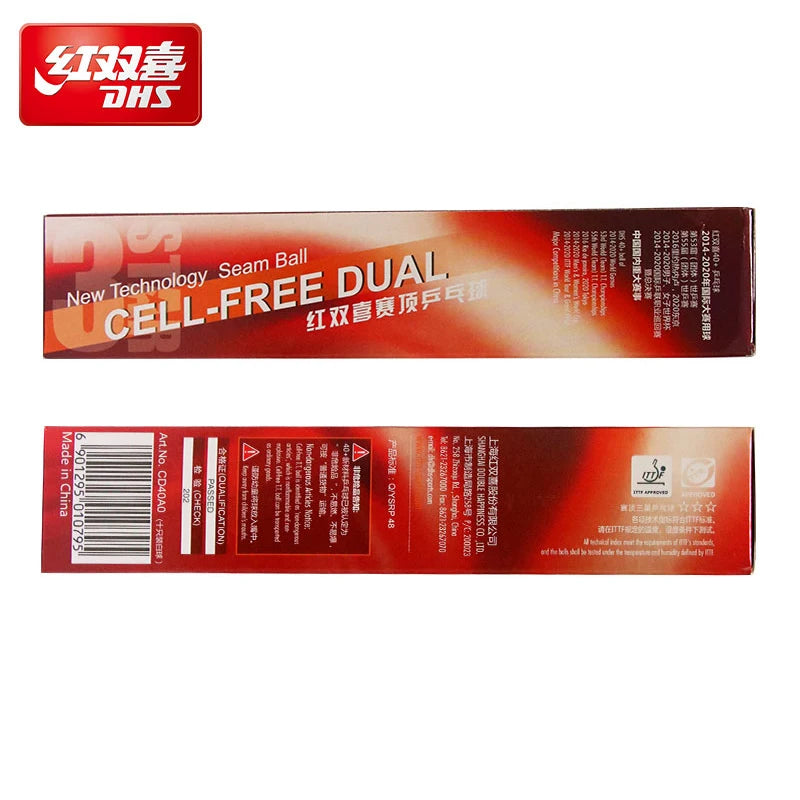 DHS D40+ 3-Star Table Tennis Balls Seamed ABS Plastic Ping Pong Balls