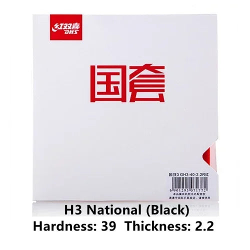 DHS Hurricane 3 National Table Tennis Rubber Orange Sponge Pips-In Ping Pong Rubber