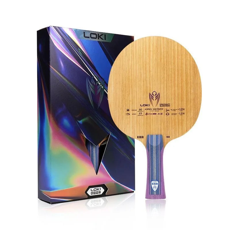 LOKI Kirin K5 K6 K7 Table Tennis Blade 5 or 7-Ply All Wood Ping Pong Paddle for Fast Attack and Loop Drive