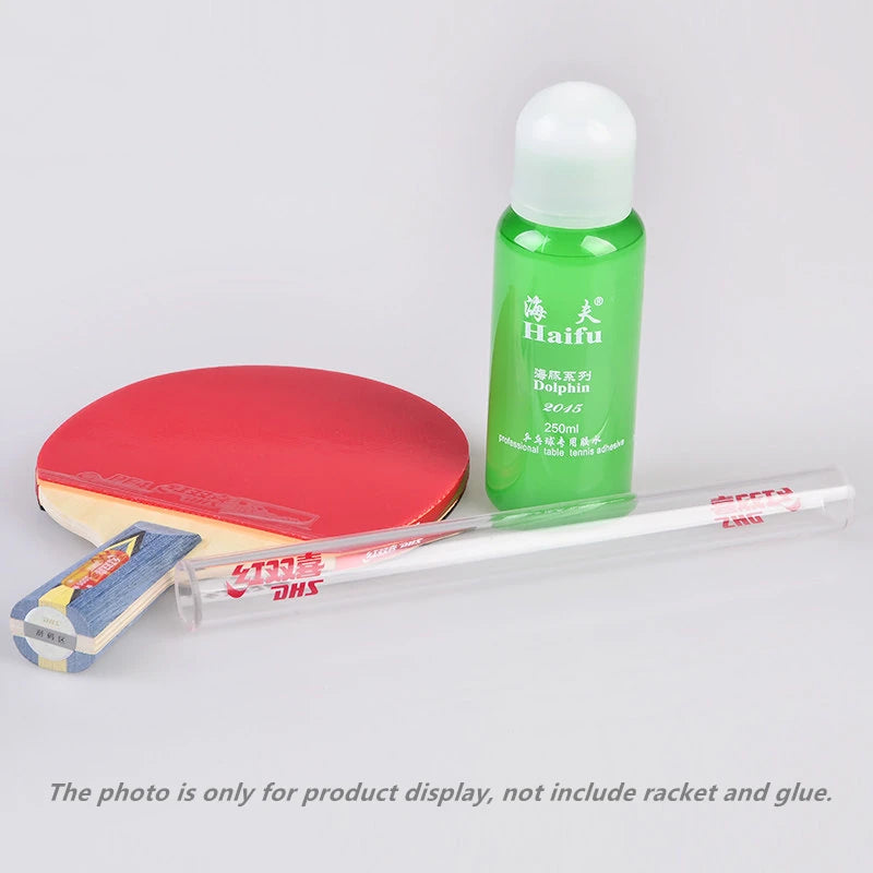 DHS Table Tennis Rubber Roller Ping Pong Racket Assembly Pressure Tool and Gluing Accessory