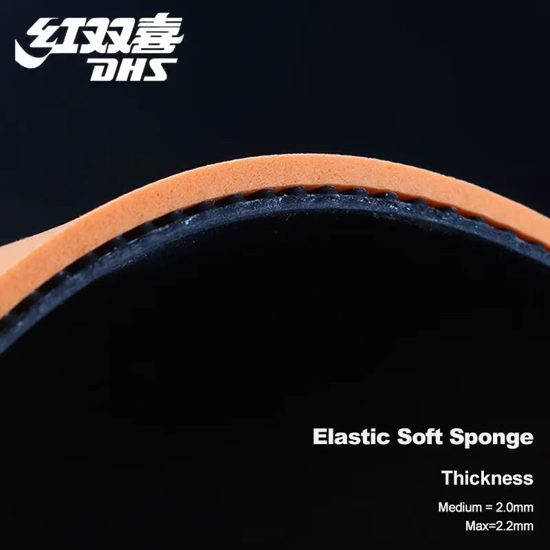 DHS PF4 PF4-50 Table Tennis Rubber Ping Pong Rubber with Sponge for Training