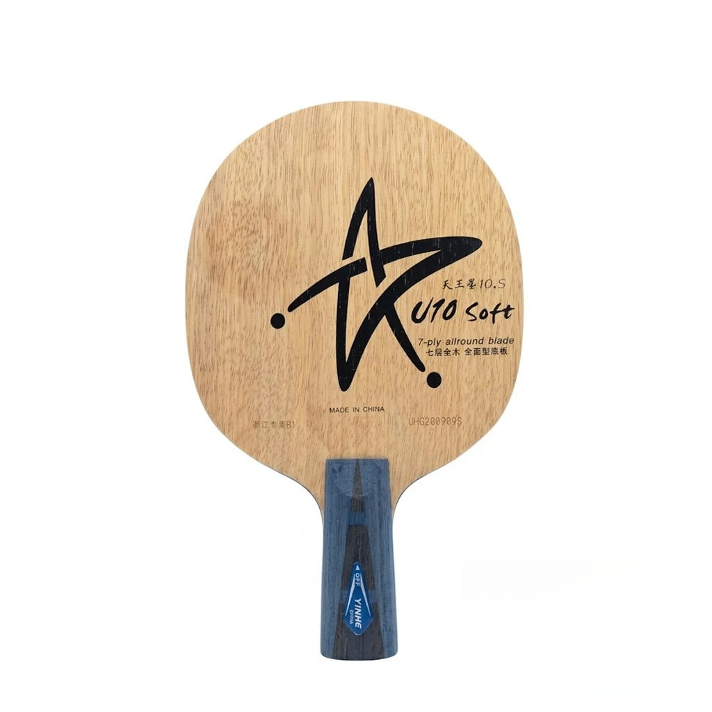 YINHE Uranus U10S Soft Tischtennis-Holz 7-lagig Vollholz Tischtennisschläger für Allround-Kontrolle