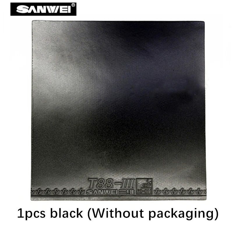 SANWEI T88-III T88-3 Table Tennis Rubber Semi-Tacky Pimples-In Ping Pong Rubber with Sponge for Loop Play