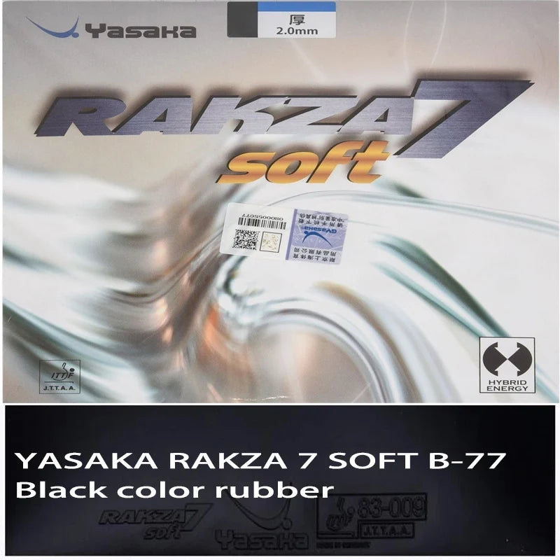 YASAKA RAKZA 7 B-76 und RAKZA 7 Soft B-77 Tischtennisbelag MAX Schwamm Rot oder Schwarz