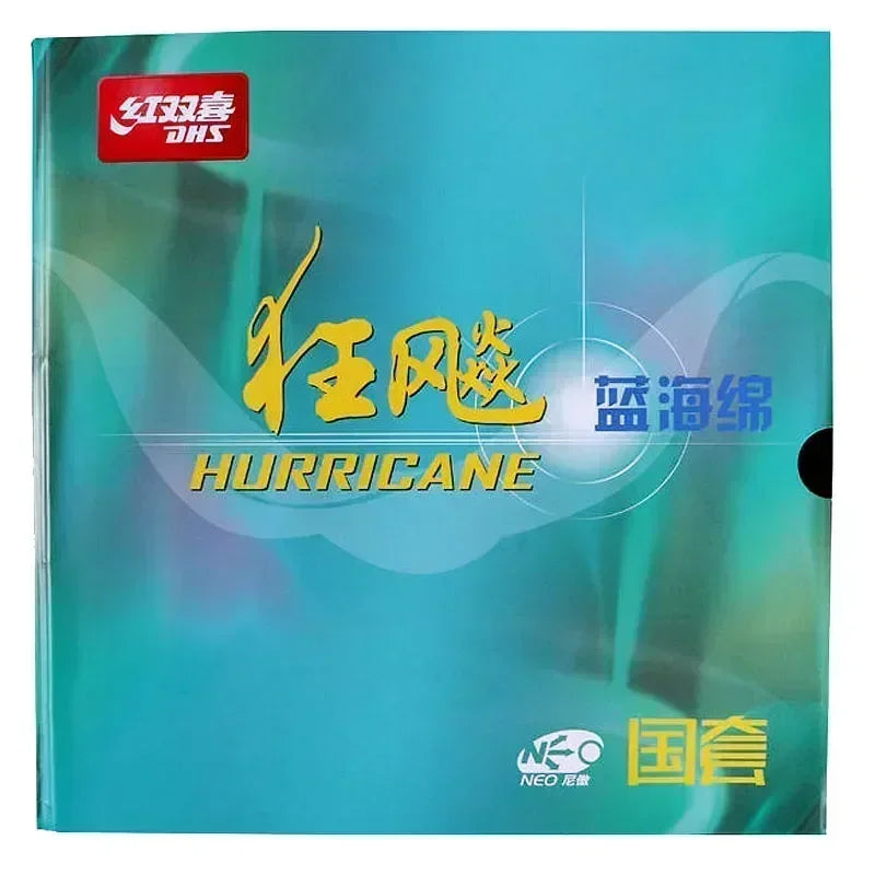 DHS Hurricane 3 NEO National Table Tennis Rubber Tacky Ping Pong Rubber Blue or Orange Sponge