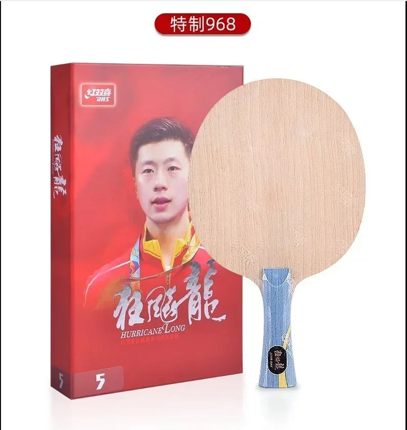 DHS Hurricane Long 5 W968 National Table Tennis Blade ALC Carbon Ping Pong Paddle with Box