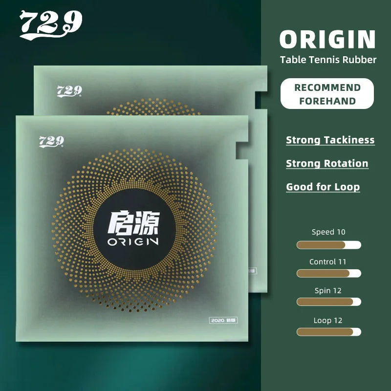 729 Friendship Origin Table Tennis Rubber Tacky Ping Pong Rubber for Loop Drive